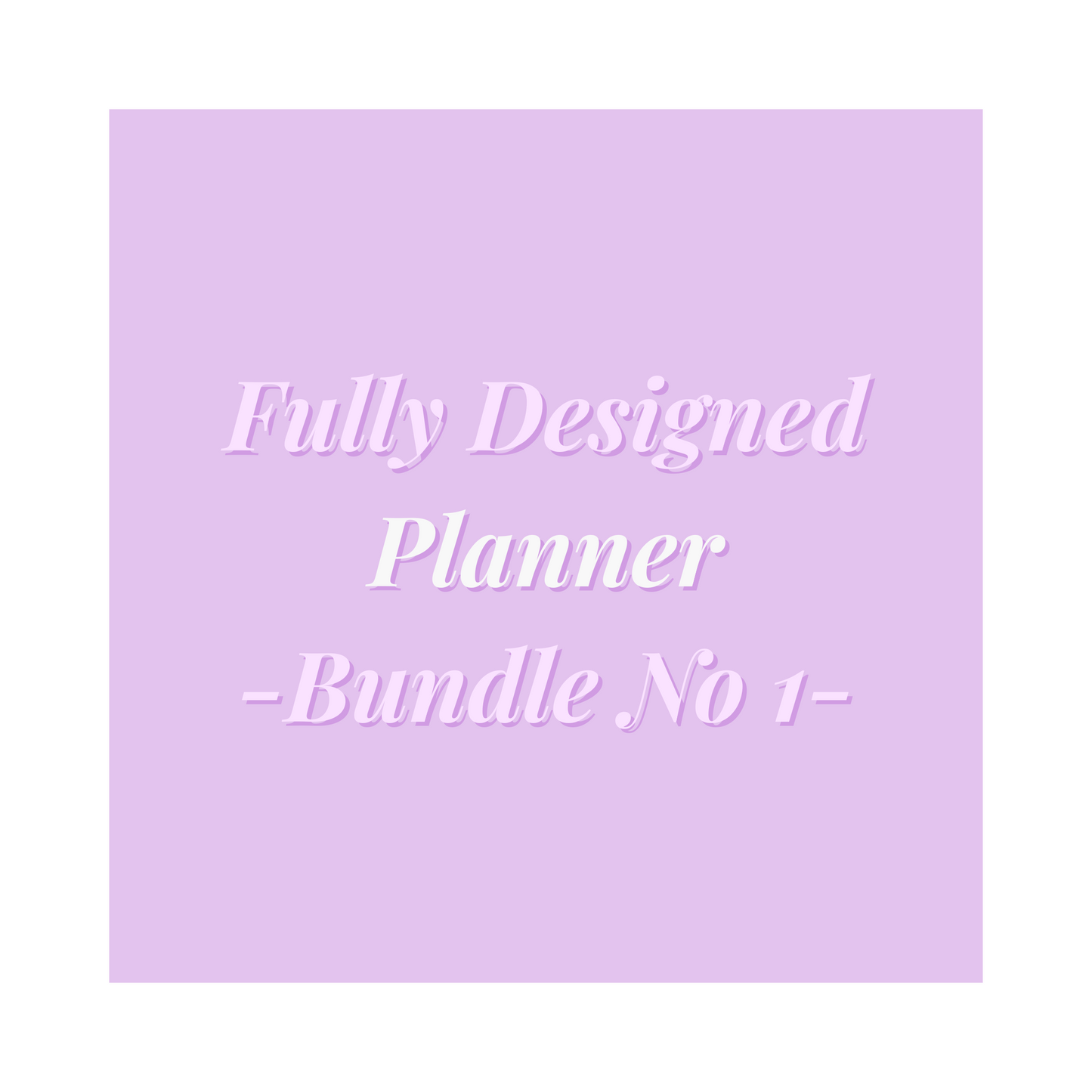 5 Fully Designed Digital Planners (Bundle NO1)