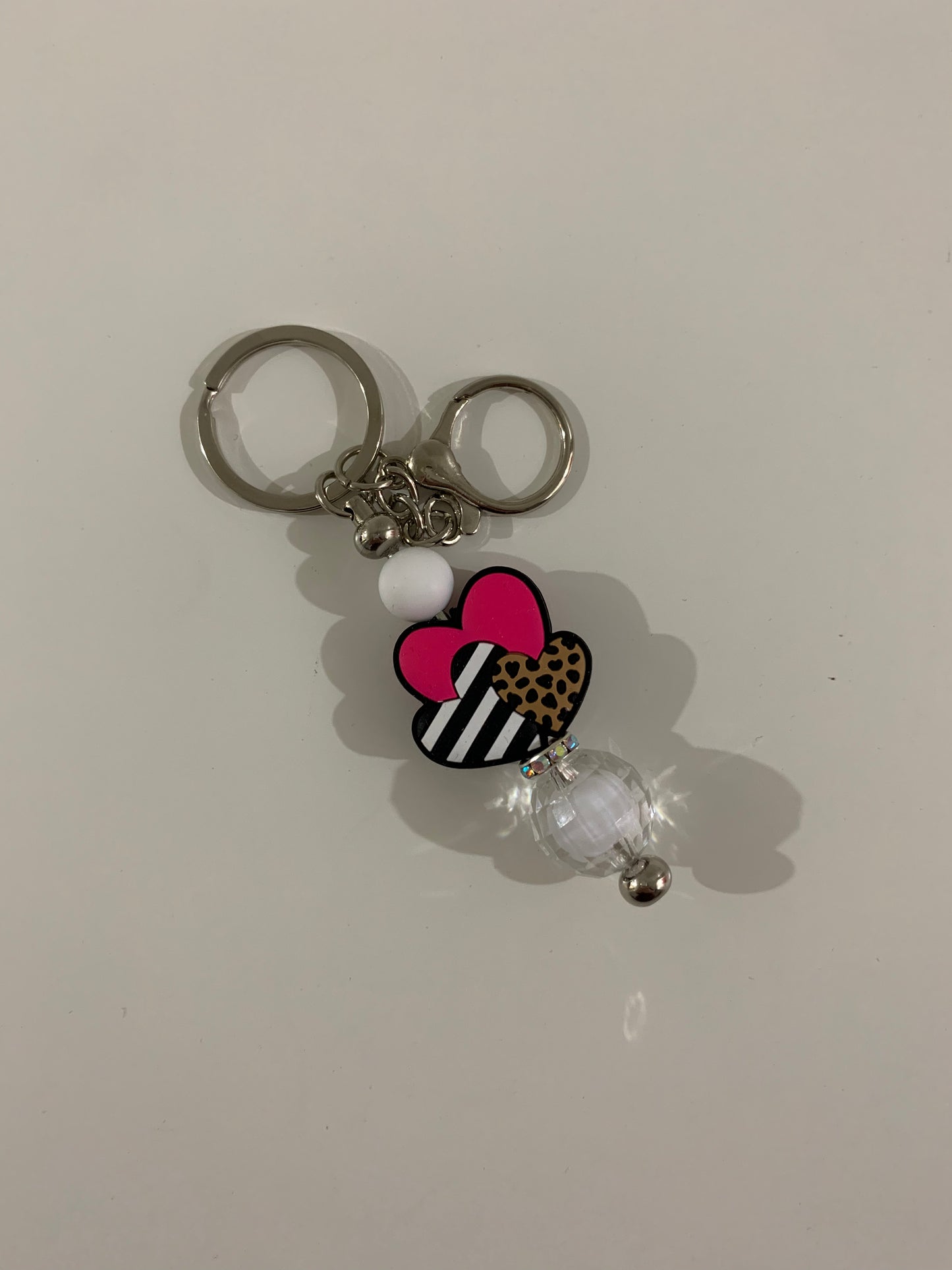 silicone beads keychain