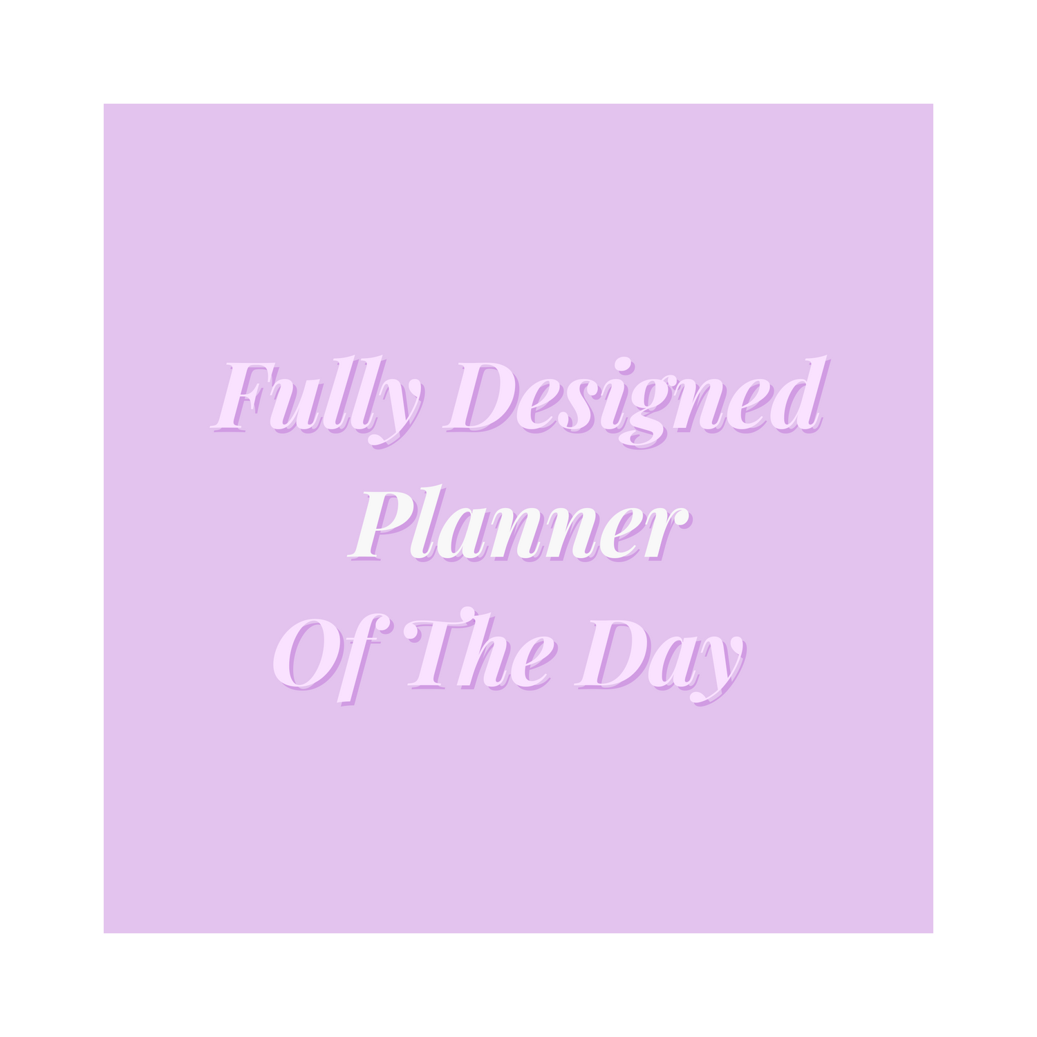 PLANNER OF THE DAY Fully Designed Digital Planners (PLR)