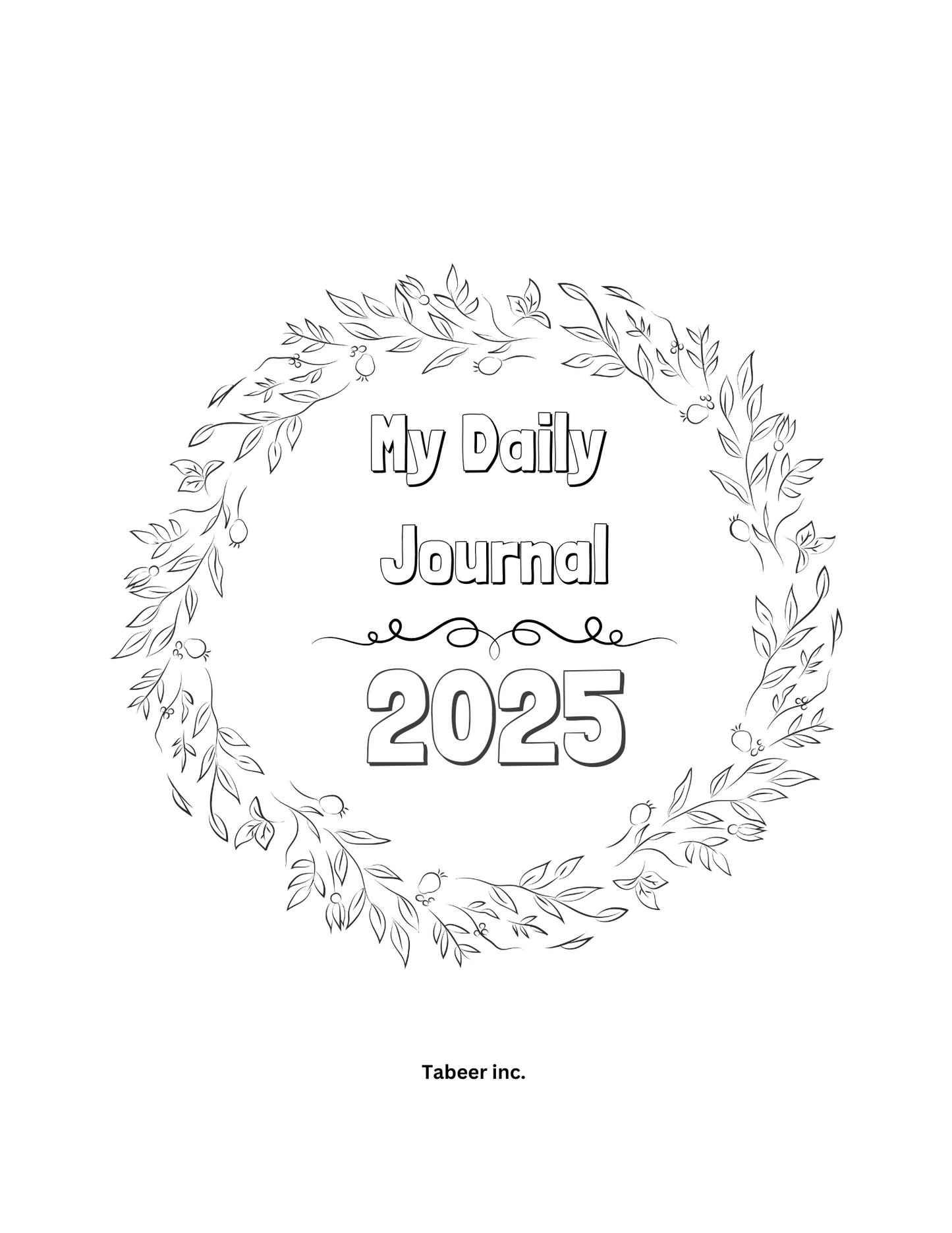 2025 Cover Page - 2025 Journal Page - PRINTABLE Title Page - 2025 Title Page - 2025 Planner Cover - Printable Cover Page - A5, A4, 8.5 x 11