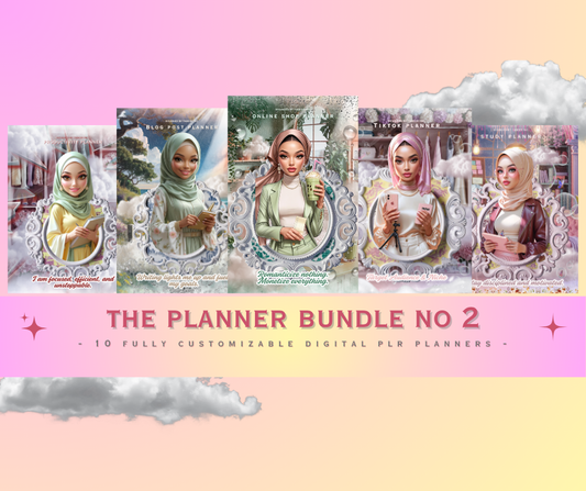 10 Fully Designed Digital Planners PLR (Bundle NO2)