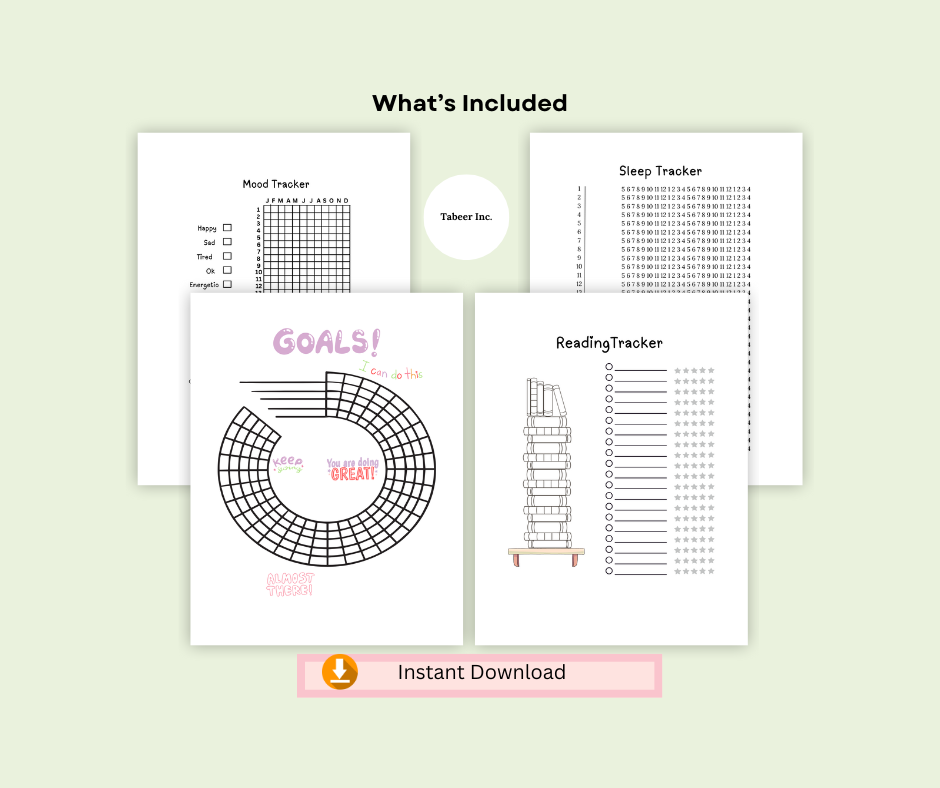 Daily planner printable digital download