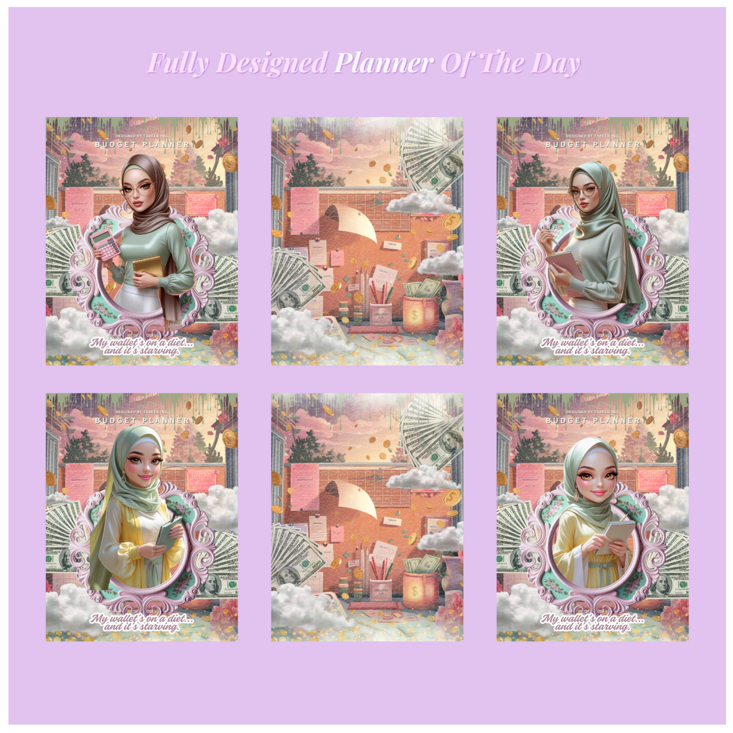 PLANNER OF THE DAY Fully Designed Digital Planners (PLR)