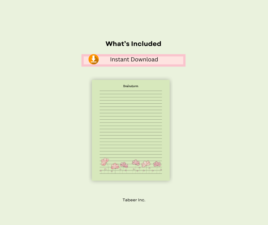 Daily planner printable digital download