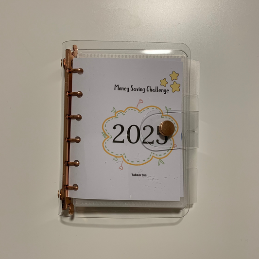 2025 Budget Friday Savings Challenge, Cute Cash Stuffing Tracker and envelope A7 size