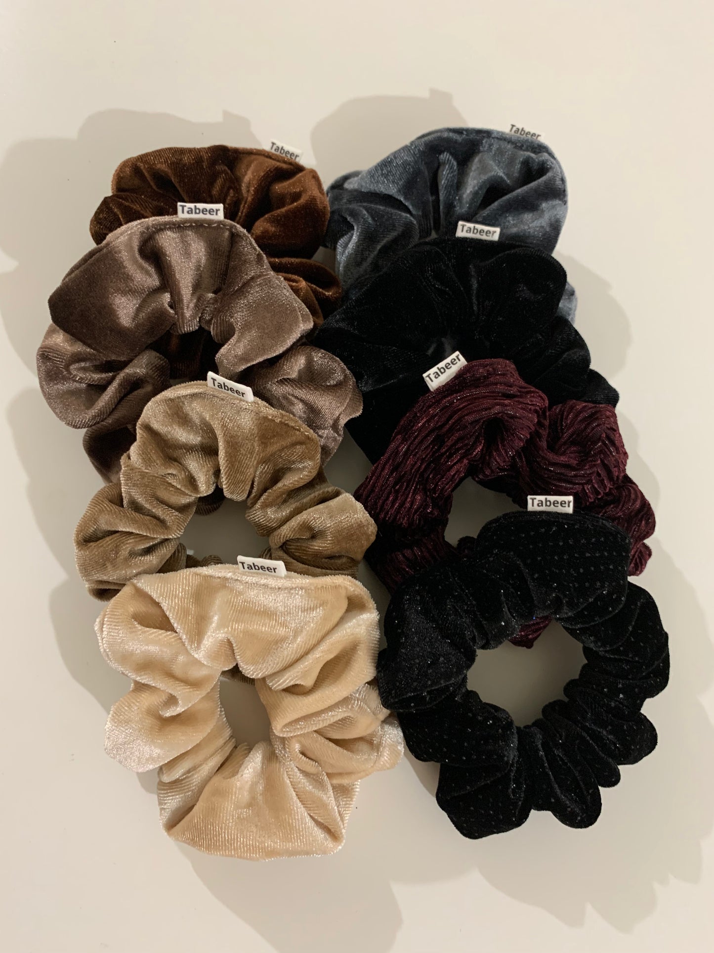 surprise velvet scrunchies