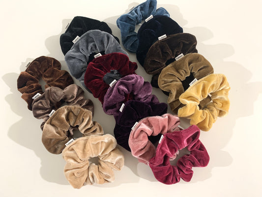 surprise velvet scrunchies