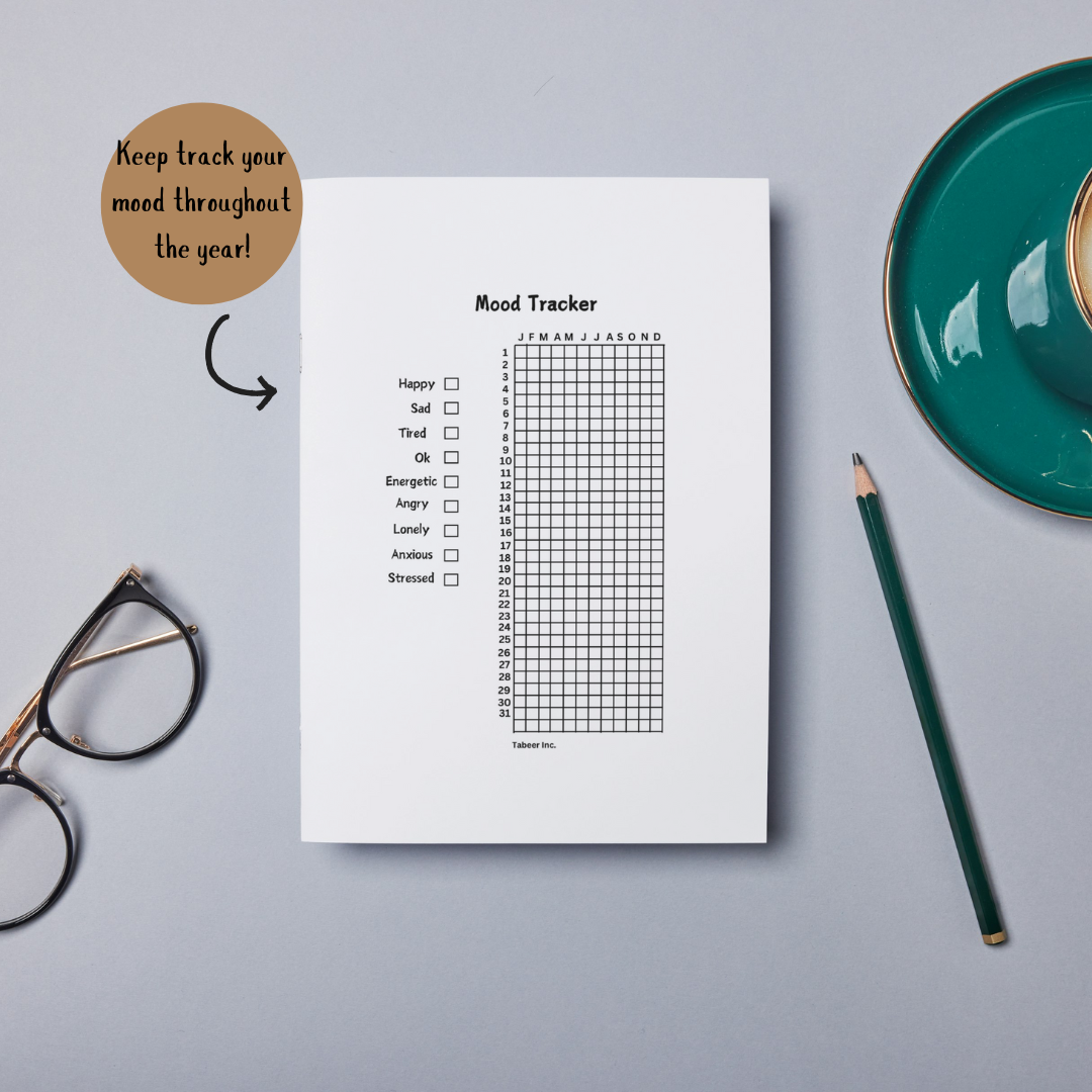 PRINTABLE Journal Page - Planner Page - Daily Feelings Tracker - Daily Mood Tracker - Monthly Tracker - Daily Rating PDF 8.5 in x 11 in